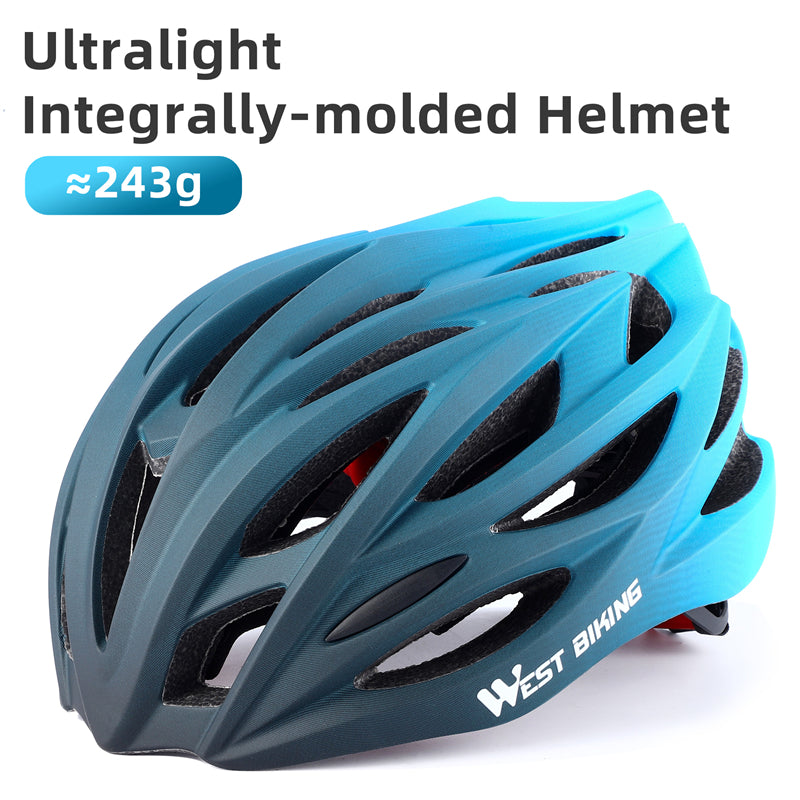 WEST BIKING YP0708116 Gradient Cycling Helmet Head Protection PC+EPS Breathable Bike Helmet WEST BIKING YP0708116 Gradient Cycling Helmet Head Protection PC+EPS Breathable Bike Helmet